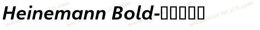 Heinemann Bold字体转换